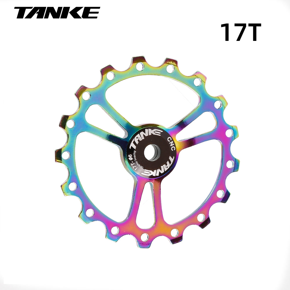 TANKE MTB Ceramic Bicycle Wheel 11T 13T 15T 17T AL7075 CNC Highway Rear Transmission Pulley