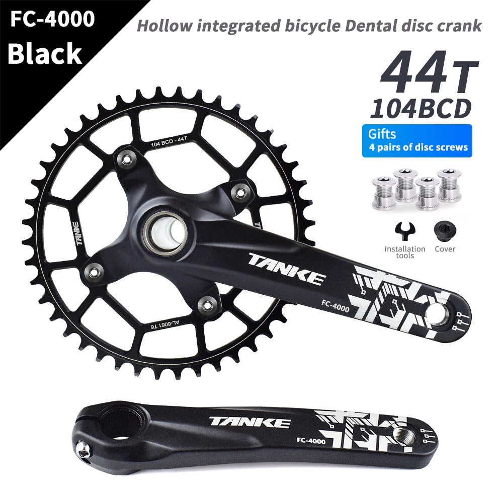 TANKE MTB  Bicycle Crank 104 BCD CNC Untralight Crank Arm MTB/Road Crankset Bottom axis