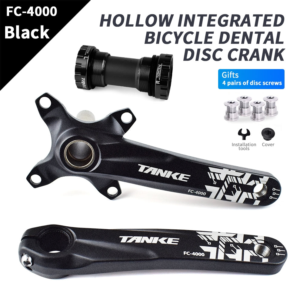 TANKE MTB  Bicycle Crank 104 BCD CNC Untralight Crank Arm MTB/Road Crankset Bottom axis