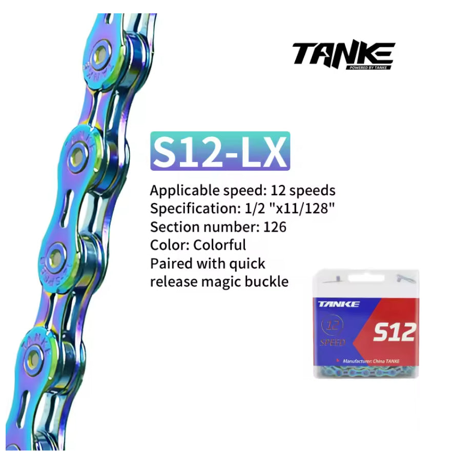 Cadena TANKE X11 para bicicleta de montaña, 10 velocidades, 8, 9, 10, 11 y 12 velocidades, compatible con Shimano y Sram. 