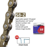Cadena TANKE X11 para bicicleta de montaña, 10 velocidades, 8, 9, 10, 11 y 12 velocidades, compatible con Shimano y Sram. 