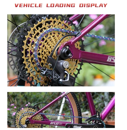 Cadena TANKE X11 para bicicleta de montaña, 10 velocidades, 8, 9, 10, 11 y 12 velocidades, compatible con Shimano y Sram. 