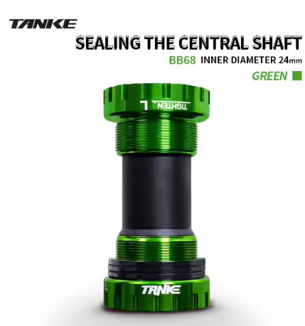 TANKE BB Bike Bottom Bracket Aluminum Alloy 68/73mm MTB Sealed Bearing Thread Type Bottom Bracket 68/73mm MTB Bike Crank Axis  MTB/Road Bike central movemnt Axis