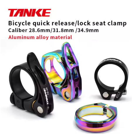 TANKE MTB Road Bike Seatpost Clamp28.6Mm 31.8Mm 34.9Mm Mountain Aluminum Alloy Ultra Light Clamp Seat Parts Post Holder