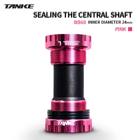 TANKE BB Bike Bottom Bracket Aluminum Alloy 68/73mm MTB Sealed Bearing Thread Type Bottom Bracket 68/73mm MTB Bike Crank Axis  MTB/Road Bike central movemnt Axis