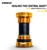 TANKE BB Bike Bottom Bracket Aluminum Alloy 68/73mm MTB Sealed Bearing Thread Type Bottom Bracket 68/73mm MTB Bike Crank Axis  MTB/Road Bike central movemnt Axis