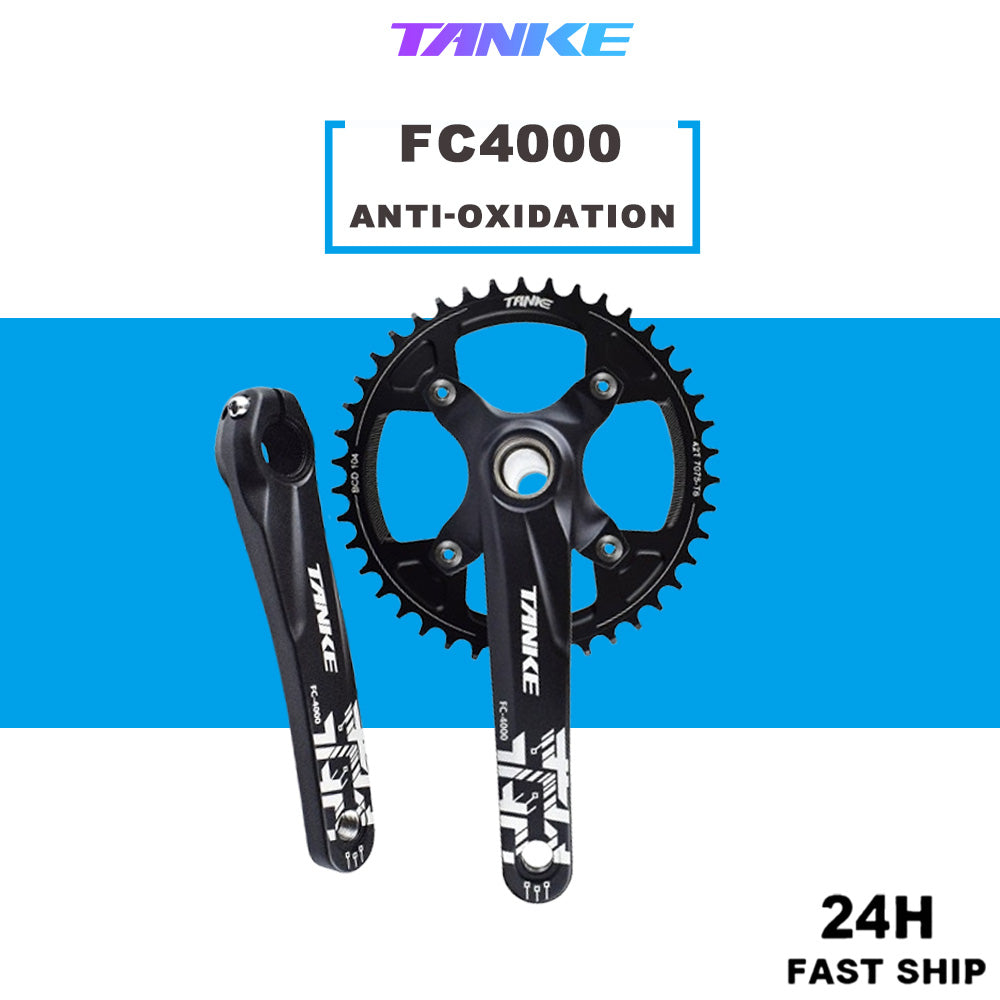 TANKE MTB  Bicycle Crank 104 BCD CNC Untralight Crank Arm MTB/Road Crankset Bottom axis