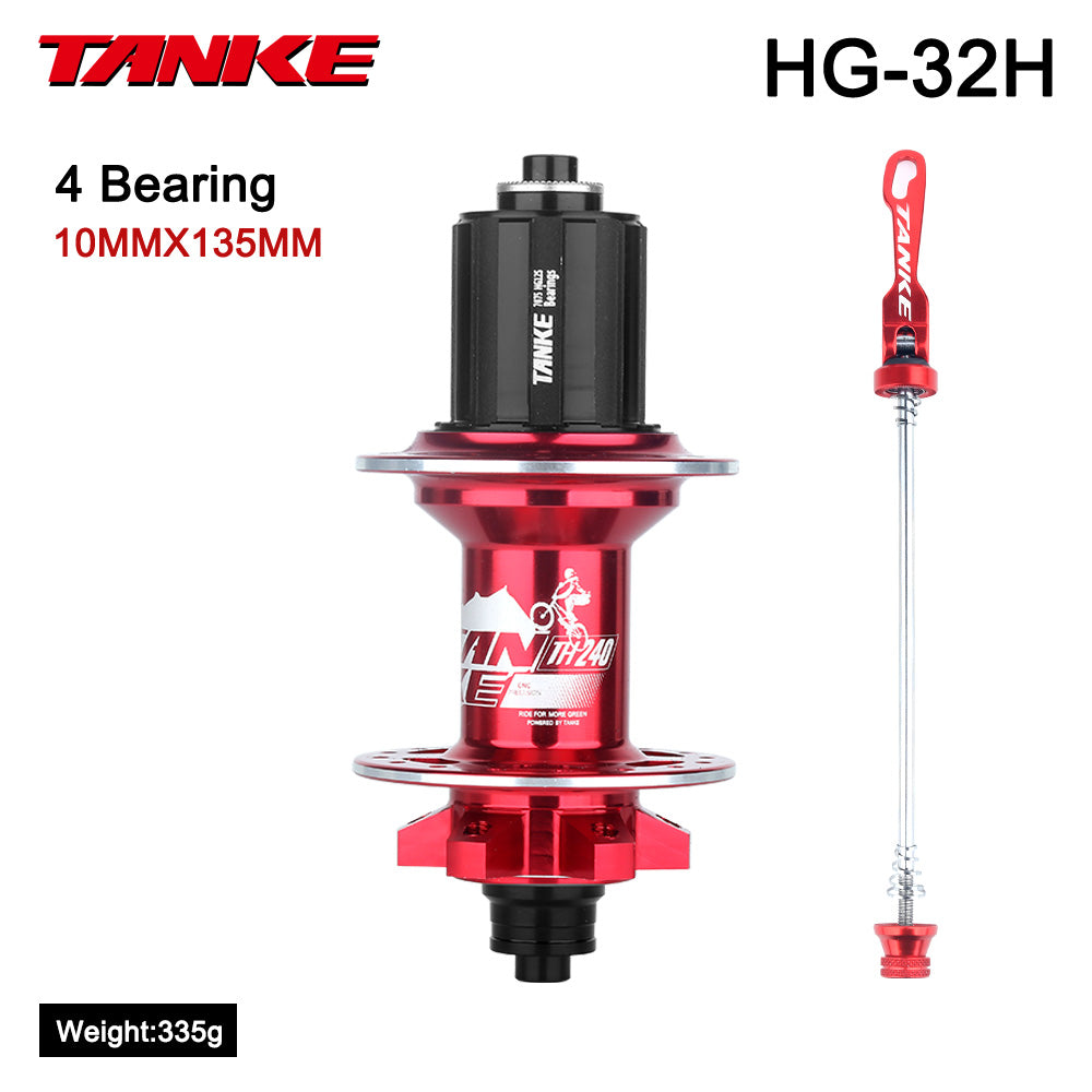 2025 new 120 Click TANKE Th240 MTB Hub Bicycle 6 claw 6 Bearings 32 36 Holes Disc Brake For 7, 8, 9, 10, 11,12 Speed Cassette Flywheel Qr Quick Release 142Mm Thru Axle Wheel