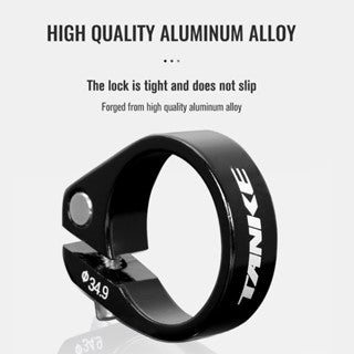 Abrazadera de tija de sillín para bicicleta de carretera TANKE MTB de 28,6 mm, 31,8 mm y 34,9 mm, de aleación de aluminio, ultraligera, para sillín